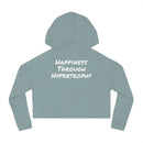 Happiness Through Hypertrophy Cropped Hoodie