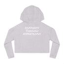 Happiness Through Hypertrophy Cropped Hoodie