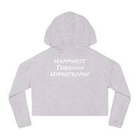 Happiness Through Hypertrophy Cropped Hoodie