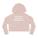 Happiness Through Hypertrophy Cropped Hoodie