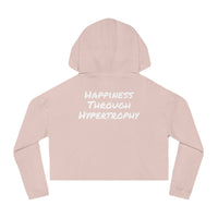 Happiness Through Hypertrophy Cropped Hoodie