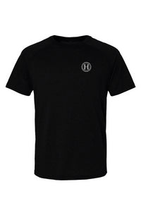Happiness Through Hypertrophy Raglan shirt