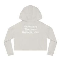 Happiness Through Hypertrophy Cropped Hoodie